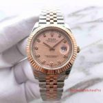 Rolex Datejust II 41mm Replica Watch 2-Tone Rose Gold Pink Gold Diamond